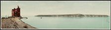 Mackinac Island from Round Island, Michigan, c1899. Creator: William H. Jackson