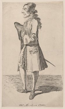 Macklin Orator, 1750-80., 1750-80. Creator: Thomas Patch