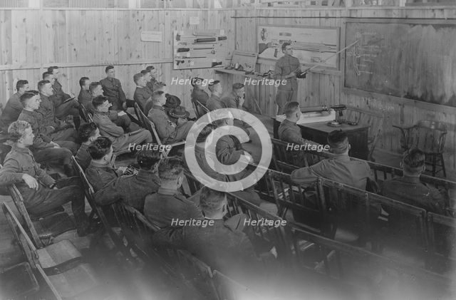 Machine gun school, 12 Dec 1917. Creator: Bain News Service.
