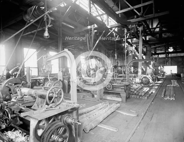 Machine shop, Merchants' Despatch Transportation Co. [Company], between 1900 and 1905. Creator: Unknown.