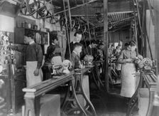 Machine shop class, Washington, D.C., (1899?). Creator: Frances Benjamin Johnston