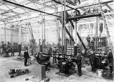 Machine shop in the Argyll car factory, Glasgow, c1899-c1930