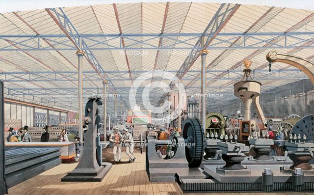 Machinery Hall, Crystal Palace Exhibition, London, 1851. Artist: Unknown