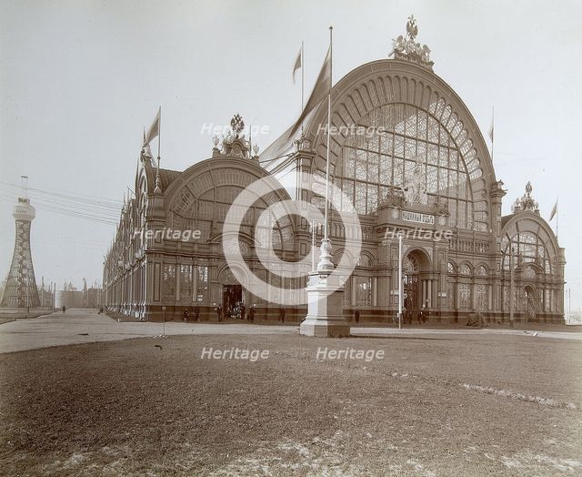 Machines corner, the All-Russia Exhibition, Nizhny Novgorod, Russia, 1896.  Artist: Maxim Dmitriev
