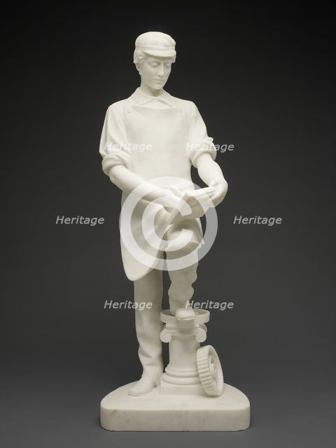 Machinist's Apprentice, c. 1859. Creator: Emma Stebbins.