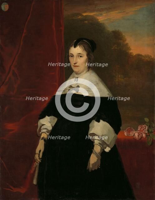 Machteld Bas (d 1681). Wife of Abraham de Visscher, 1667-1672. Creator: Jacob Adriaensz. Backer.