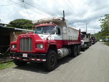 Mack Truck at a truck stop in Costa Rica 2018. Creator: Unknown
