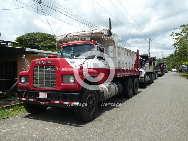 Mack Truck at a truck stop in Costa Rica 2018. Creator: Unknown.