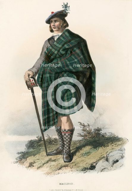 Macleod, from The Clans of the Scottish Highlands, pub. 1845 (colour lithograph)
