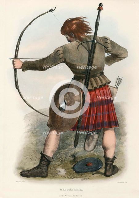 Macquarrie, from The Clans of the Scottish Highlands, pub. 1845 (colour lithograph)