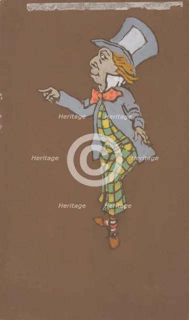 Mad Hatter (costume design for Alice-in-Wonderland, 1915). Creator: William Penhallow Henderson.