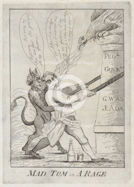 Mad Tom in a Rage, 1801., 1801. Creator: Anon.