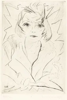 Madchen (Girl), 1921. Creator: Walter Gramatté