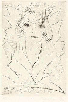 Madchen (Girl), 1921. Creator: Walter Gramatté