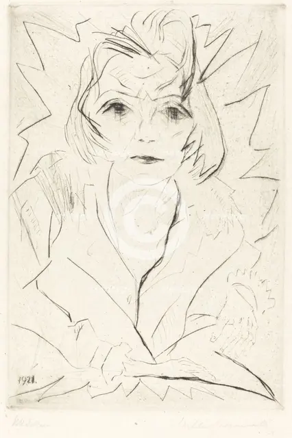 Madchen (Girl), 1921. Creator: Walter Gramatté.