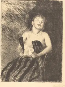 Mädchen im Korsett (Girl in a Corset), 1895. Creator: Lovis Corinth