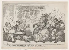 Madam Blubber On Her Canvass, April 22, 1784., April 22, 1784. Creator: Thomas Rowlandson
