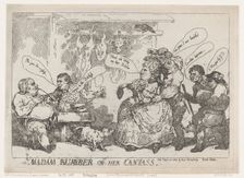 Madam Blubber On Her Canvass, April 22, 1784., April 22, 1784. Creator: Thomas Rowlandson