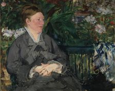 Madame Manet in the Conservatory, 1879. Creator: Edouard Manet