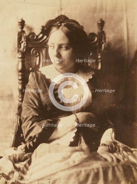 Madame Marie Benoist née Devéria, about 1850-1855. Creators: Achille Deveria, Théodule Deveria, Octave Benoist.