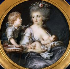 Madame Mitoire and her children. Creator: Labille-Guiard, Adélaïde (1749-1803)