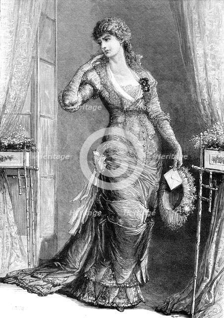 Madame Modjeska as Constance, in "Heartsease", at the Royal Court Theatre, 1880. Creator: Unknown.