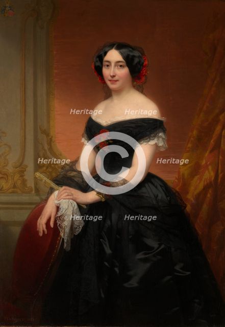 Madame Mols-de Brialmont, 1853. Creator: Nicaise de Keyser.