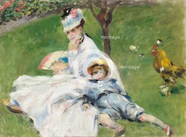Madame Monet and Her Son, 1874. Creator: Pierre-Auguste Renoir.