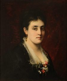 Madame Adrien Proust, née Jeanne Weil (1849-1905), 1880. Creator: Beauvais, Anaïs (1832-1898)