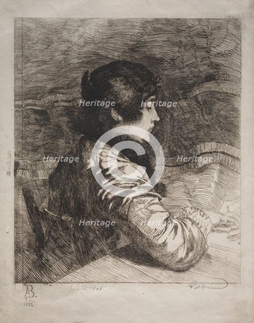 Madame Besnard, 1884. Creator: Albert Besnard (French, 1849-1934).