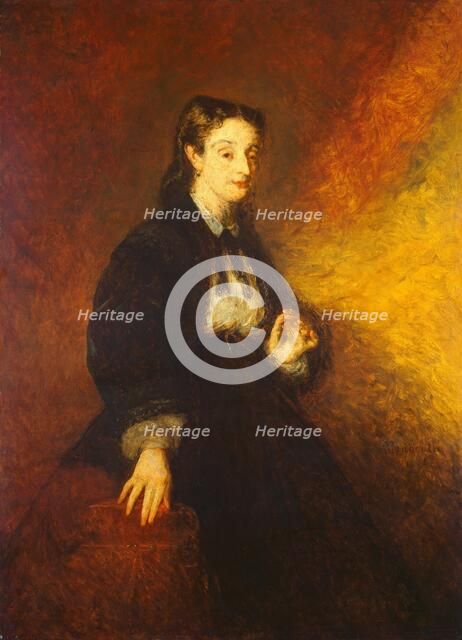 Madame Cahen, 1869. Creator: Adolphe Monticelli.