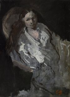 Madame Carpeaux en déshabillé, between 1873 and 1874. Creator: Jean-Baptiste Carpeaux