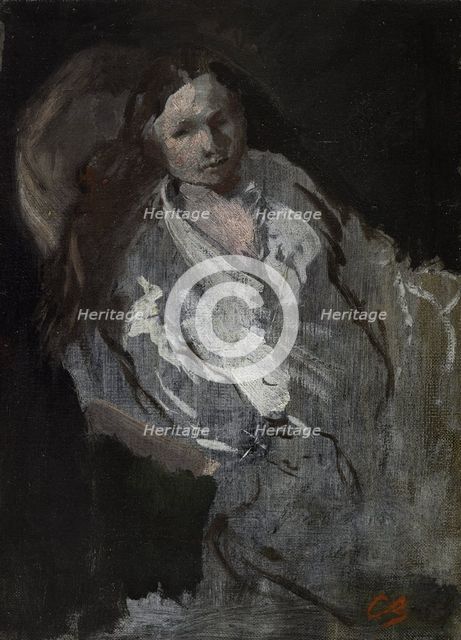 Madame Carpeaux en déshabillé, between 1873 and 1874. Creator: Jean-Baptiste Carpeaux.