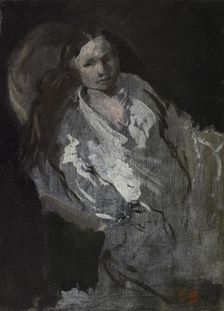 Madame Carpeaux en déshabillé, between 1873 and 1874. Creator: Jean-Baptiste Carpeaux