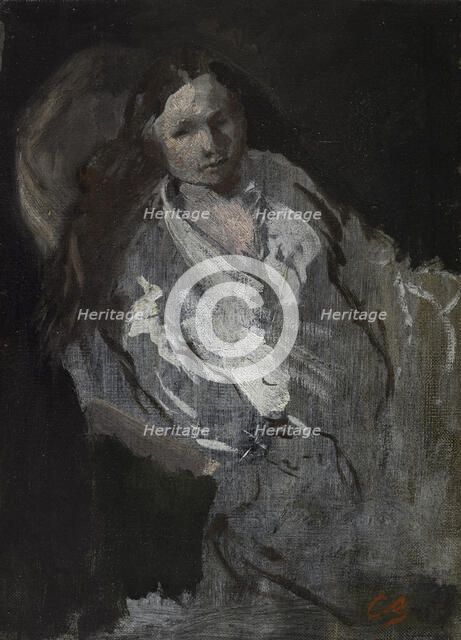 Madame Carpeaux en déshabillé, between 1873 and 1874. Creator: Jean-Baptiste Carpeaux.