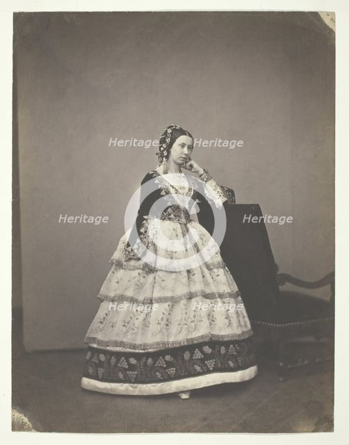 Madame Carrelle, 1856/57. Creators: Pierre-Louis Pierson, Louis Frédéric Mayer.