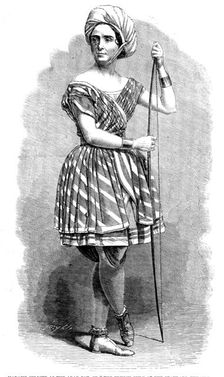 Madame Celeste as the Arab Boy, in "The French Spy", at the Standard Theatre, 1858. Creator: Smyth