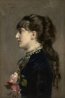 Madame Céline Leclanché, 1881. Creator: Giovanni Boldini