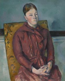 Madame Cézanne in a Yellow Chair, 1888/90. Creator: Paul Cezanne
