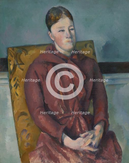 Madame Cézanne in a Yellow Chair, 1888/90. Creator: Paul Cezanne.