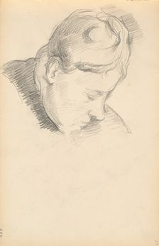 Madame Cézanne with her Head Lowered, 1893/1896. Creator: Paul Cezanne