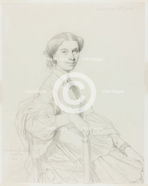 Madame Charles Gounod, 1859. Creator: Jean-Auguste-Dominique Ingres.
