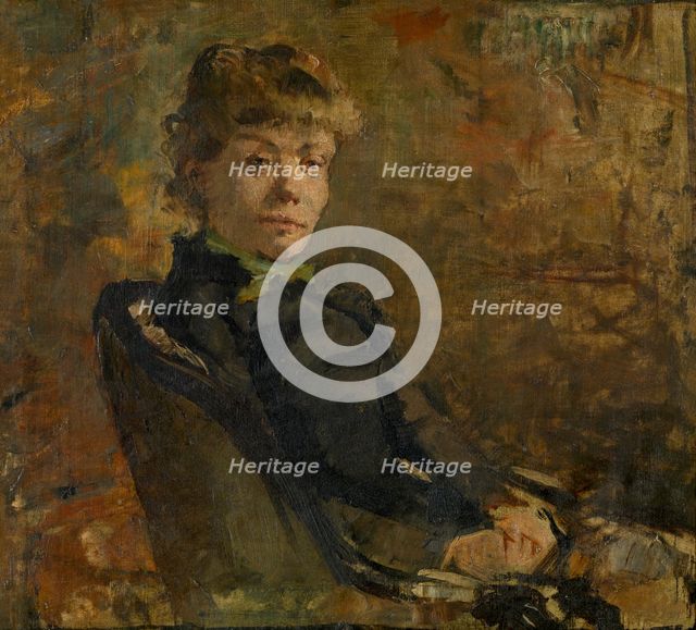 Madame Constantin Meunier, 1882. Creator: Théo van Rysselberghe.