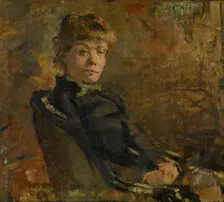 Madame Constantin Meunier, 1882. Creator: Théo van Rysselberghe