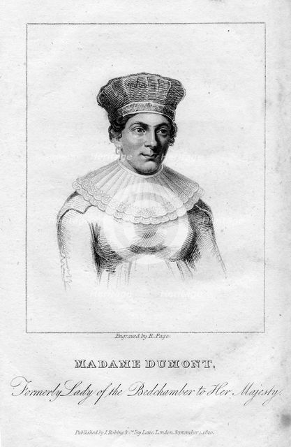 Madame Dumont,19th century.Artist: R Page