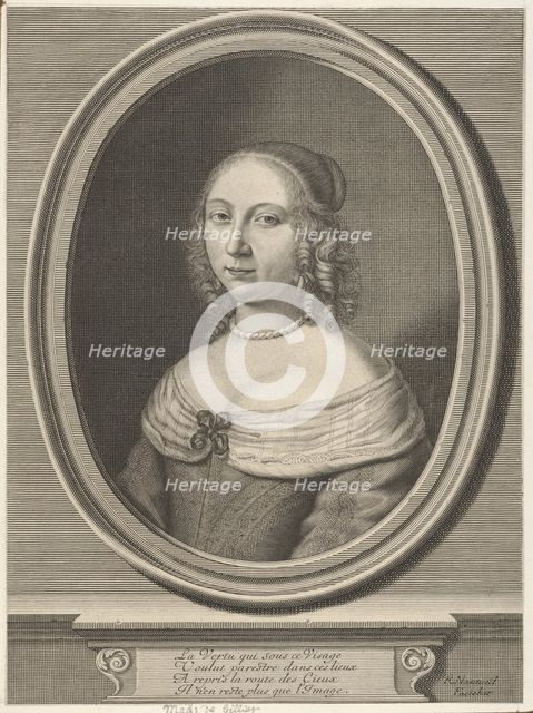 Madame de Gillier (Marie Jolly), ca. 1652. Creator: Robert Nanteuil.