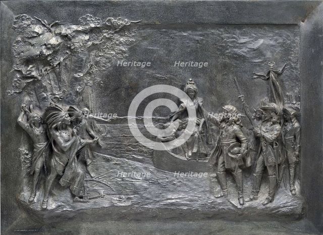 Madame de la Mothe Cadillac Memorial Tablet, c1903. Creator: Carlo Romanelli.