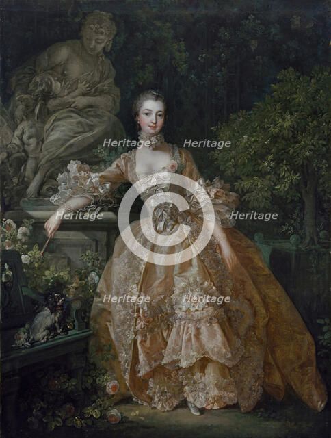 Madame de Pompadour, 1759. Creator: Boucher, François (1703-1770).