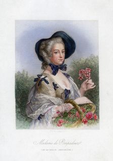 Madame de Pompadour as the beautiful gardener