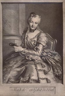 Madame de Pompadour, mistress of King Louis XV of France, 18th century (1894). Artist: Pierre-Louis de Surugue